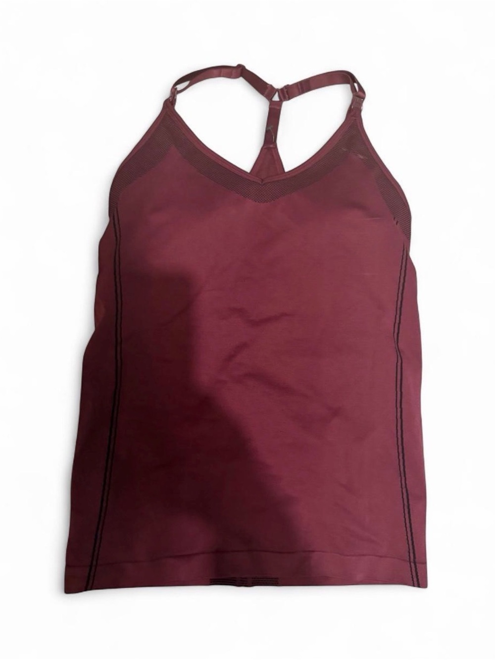 Racerback Active Nursing Breastfeeding Tank Top in Deep Burgundy